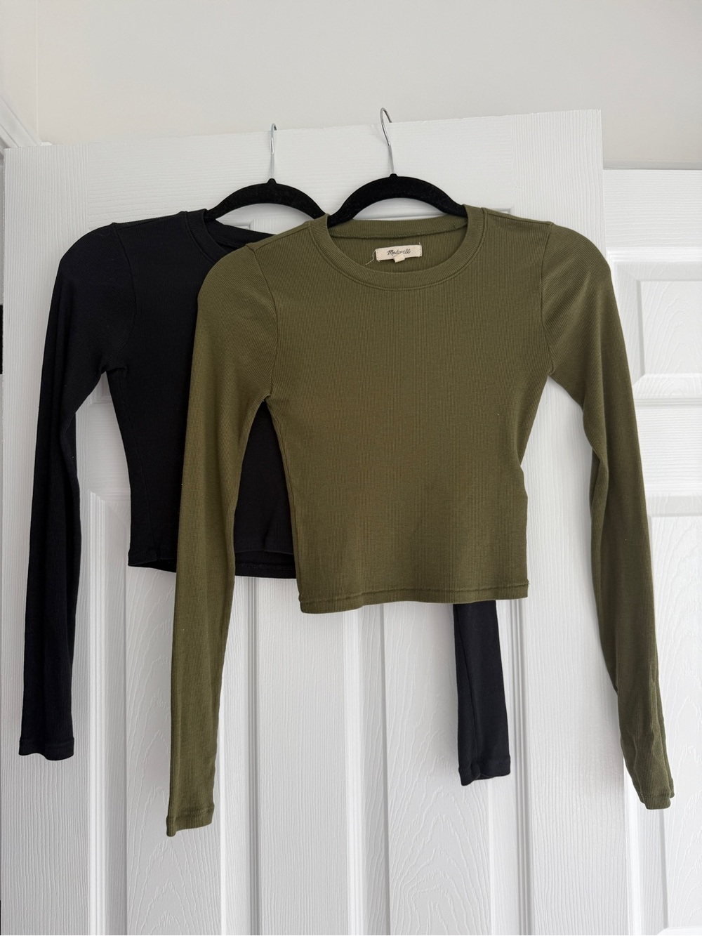 Madewell crop long sleeve 2 pack